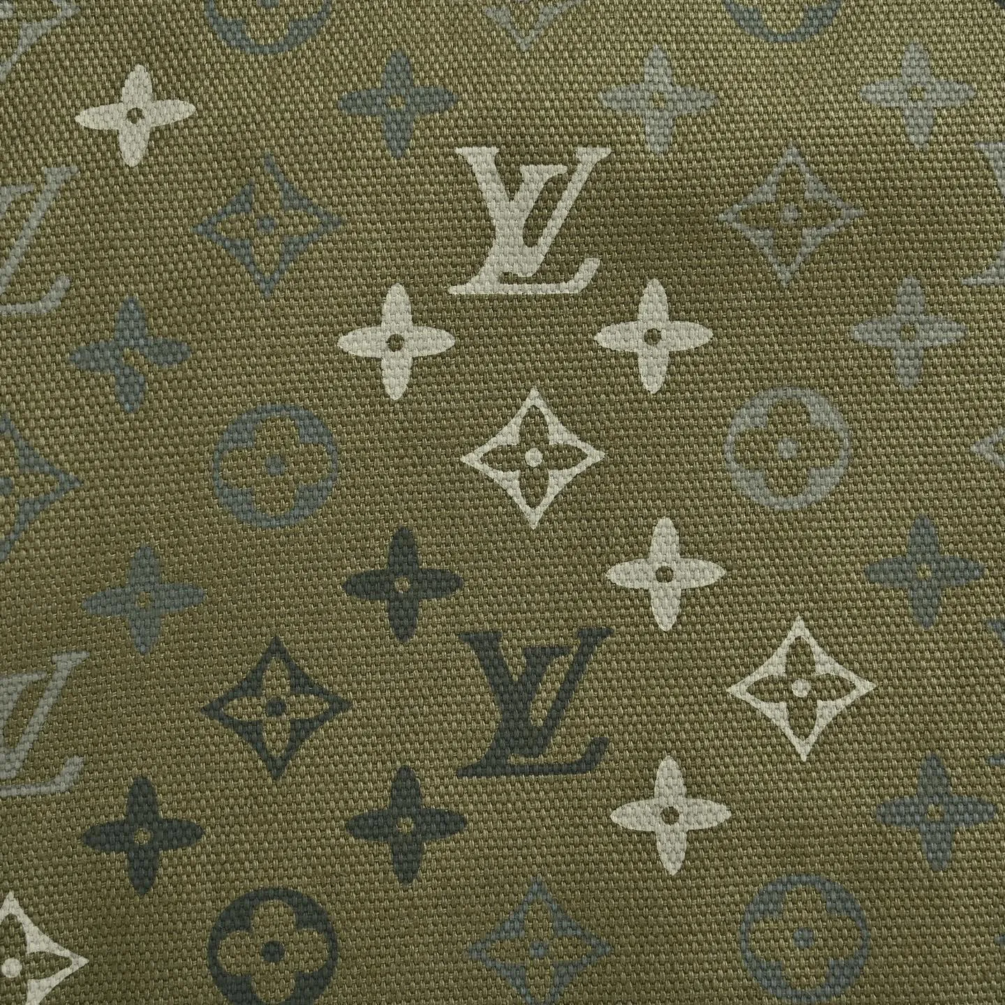 Louis Vuitton/Louis Vuitton Presbyopia printed army green zipper hooded jacket